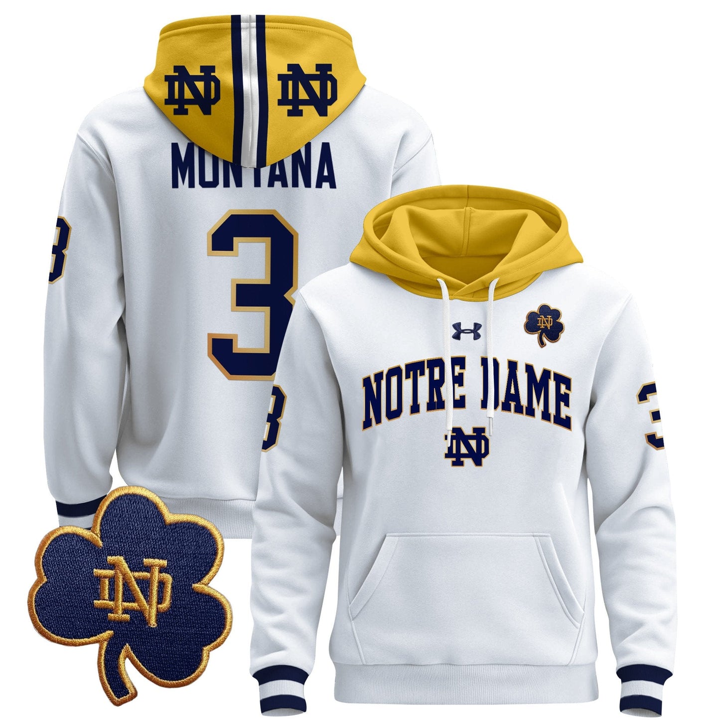 Notre Dame Fighting Irish 2024 Pullover Hoodie V2