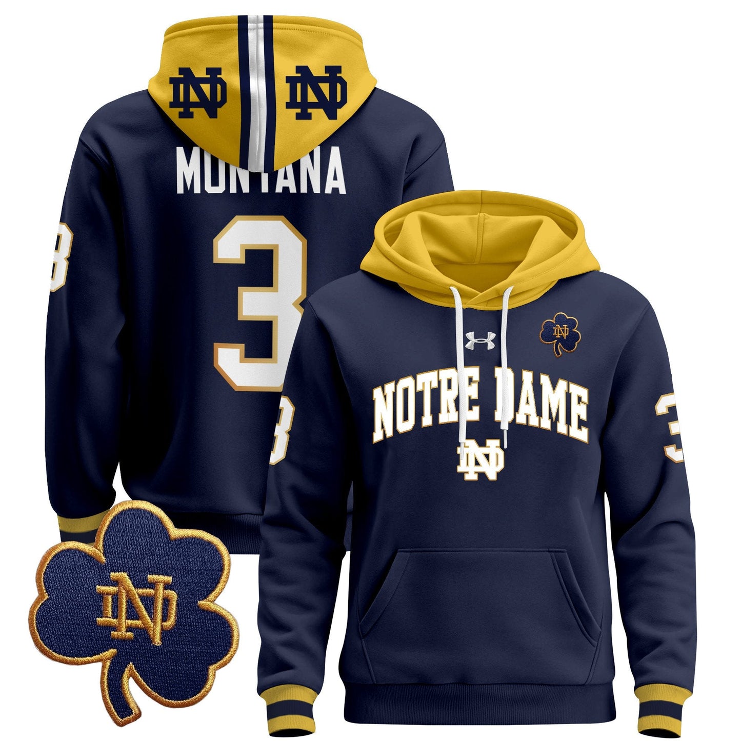 Notre Dame Fighting Irish 2024 Pullover Hoodie V2