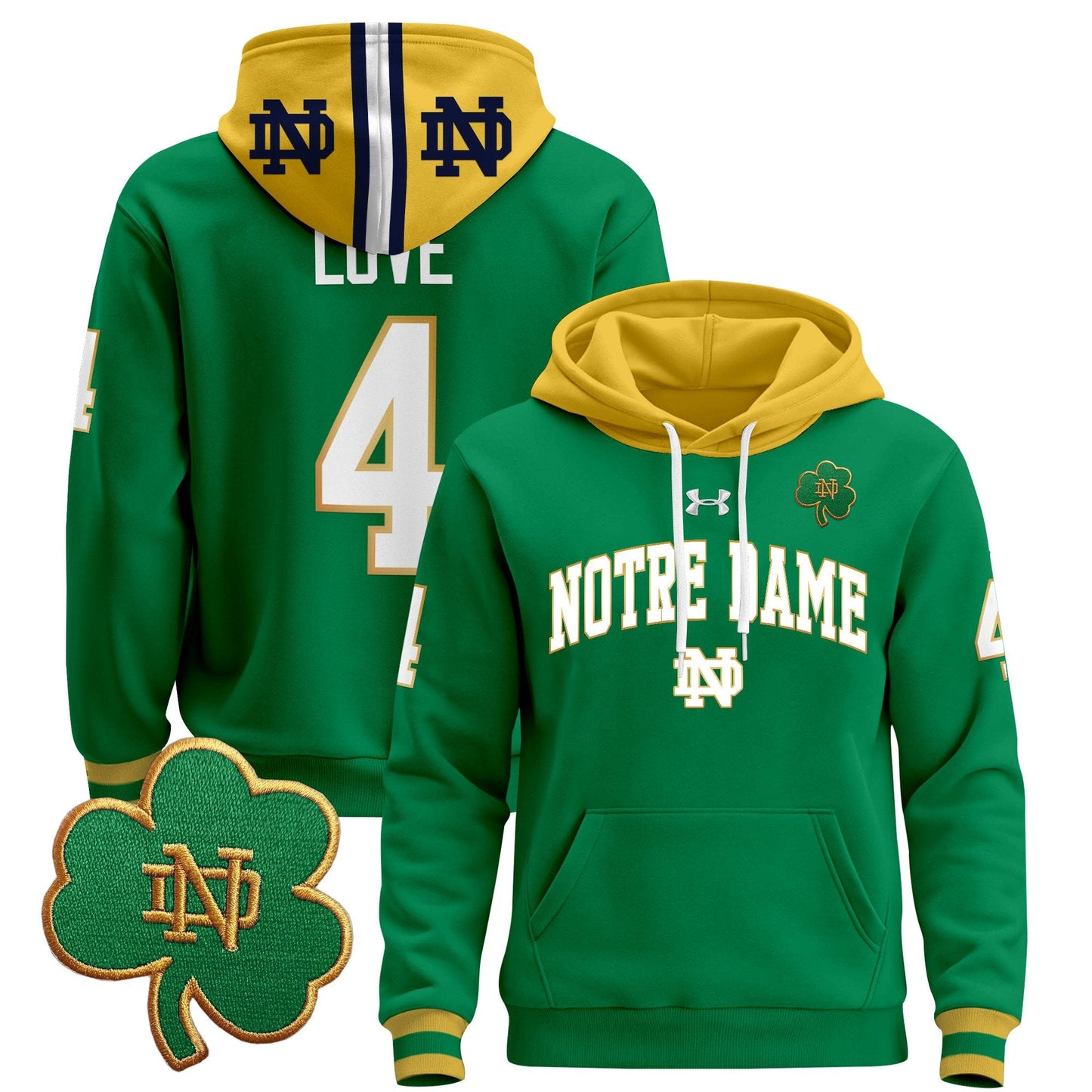 Notre Dame Fighting Irish 2024 Pullover Hoodie V2