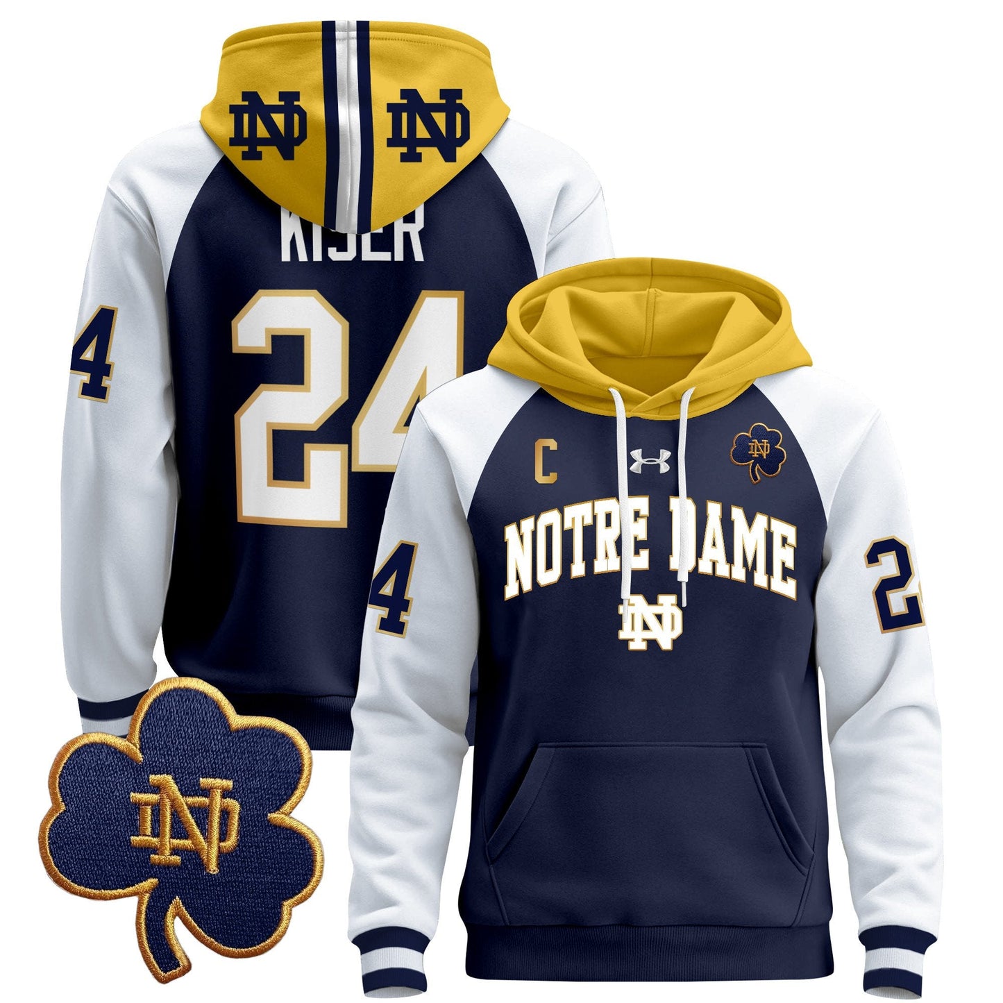 Notre Dame Fighting Irish 2024 Pullover Hoodie V2