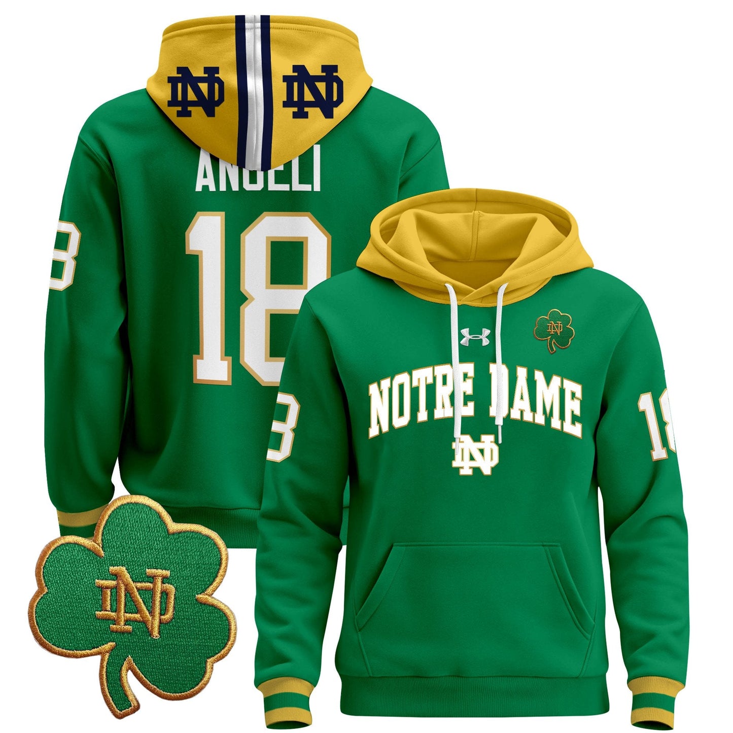 Notre Dame Fighting Irish 2024 Pullover Hoodie V2