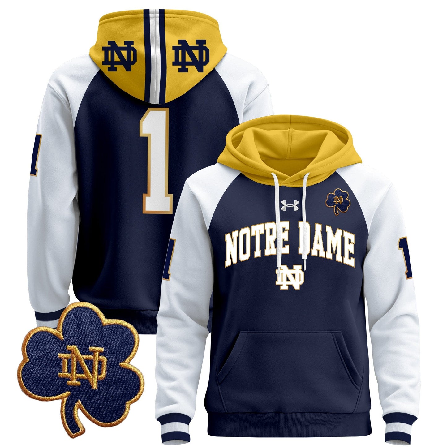Notre Dame Fighting Irish 2024 Pullover Hoodie V2