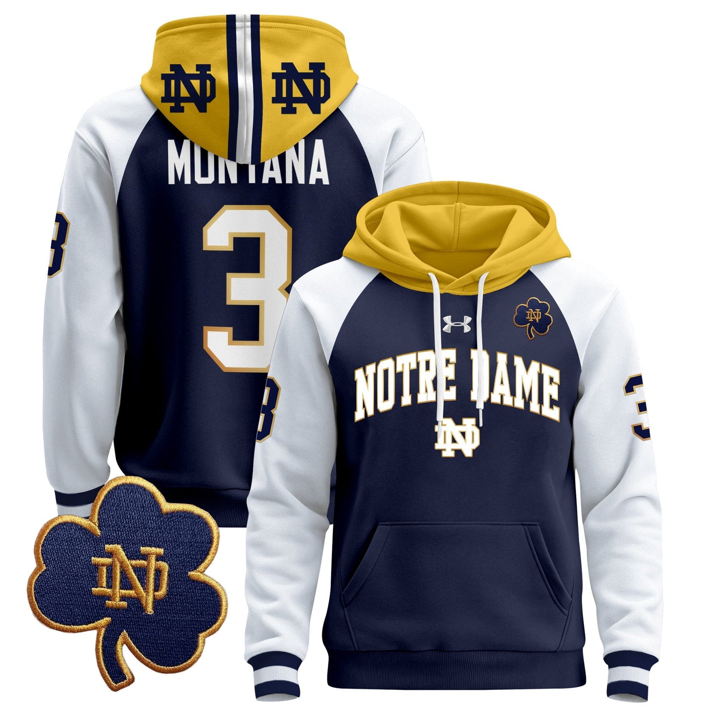 Notre Dame Fighting Irish 2024 Pullover Hoodie V2