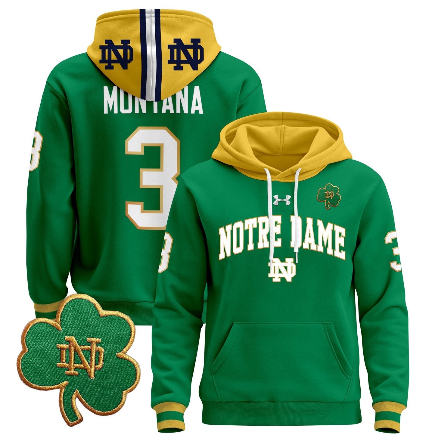 Notre Dame Fighting Irish 2024 Pullover Hoodie V2