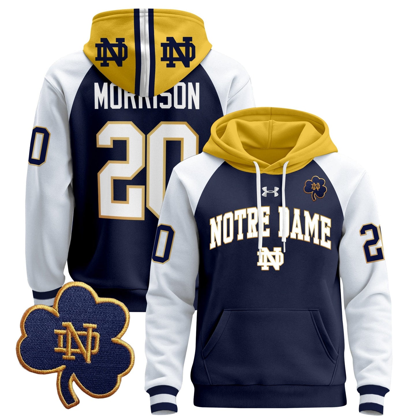 Notre Dame Fighting Irish 2024 Pullover Hoodie V2