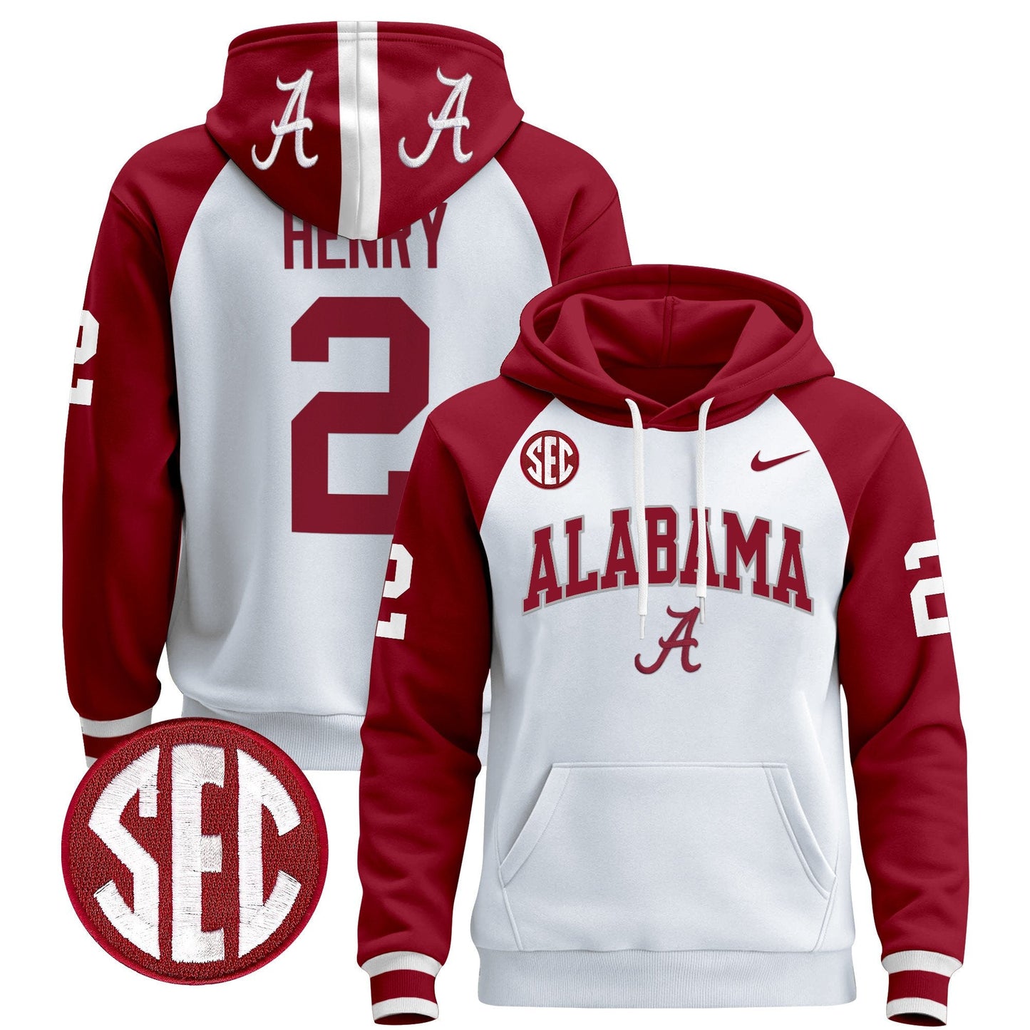 Alabama Crimson Tide 2024 Pullover Hoodie V3