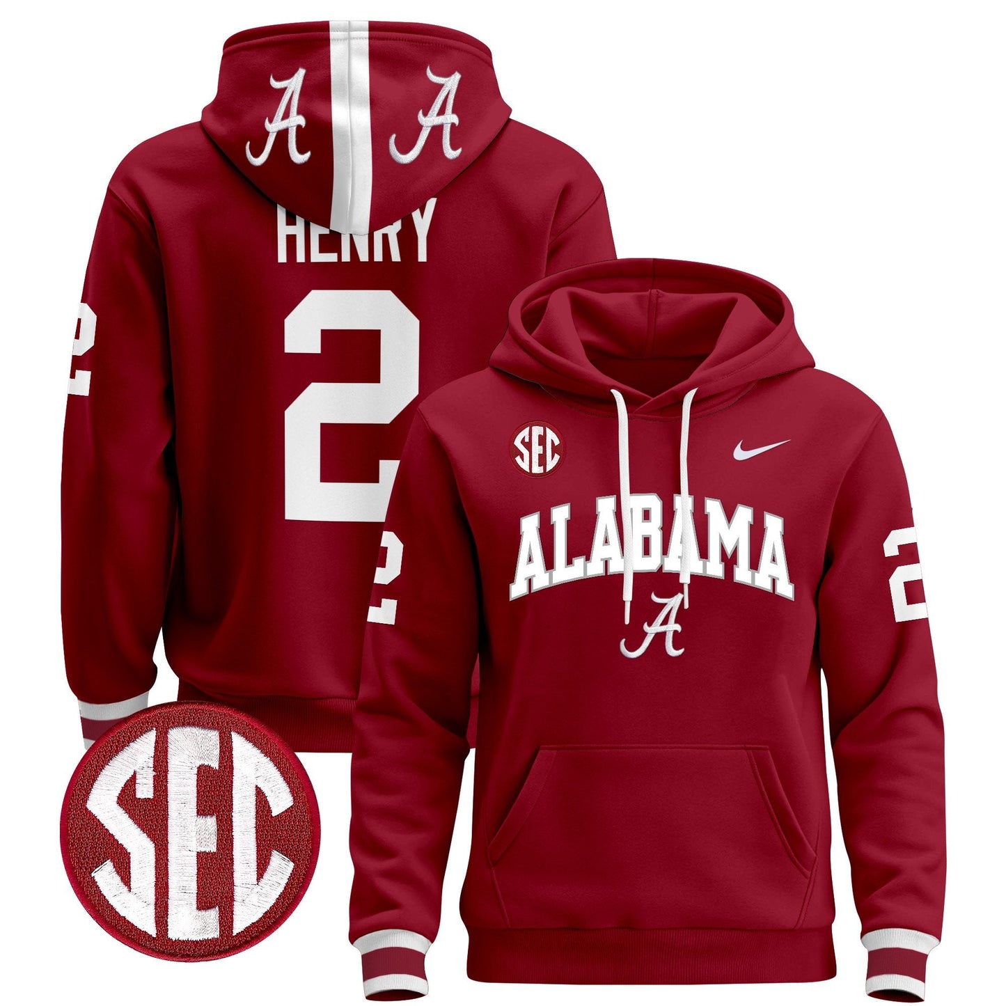 Alabama Crimson Tide 2024 Pullover Hoodie V3