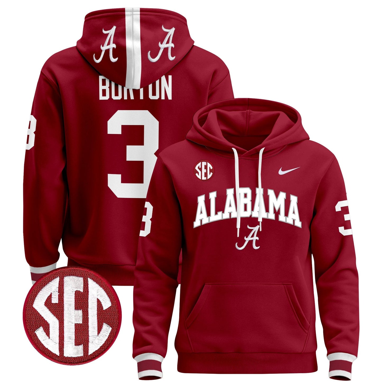 Alabama Crimson Tide 2024 Pullover Hoodie V3