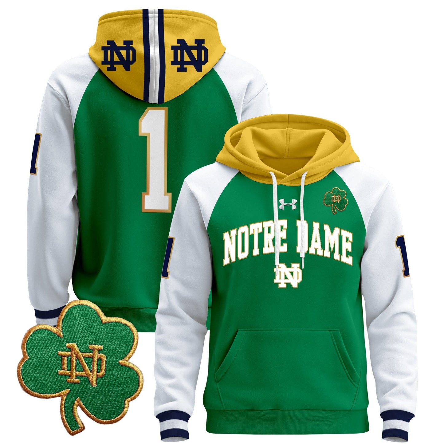 Notre Dame Fighting Irish 2024 Pullover Hoodie V2