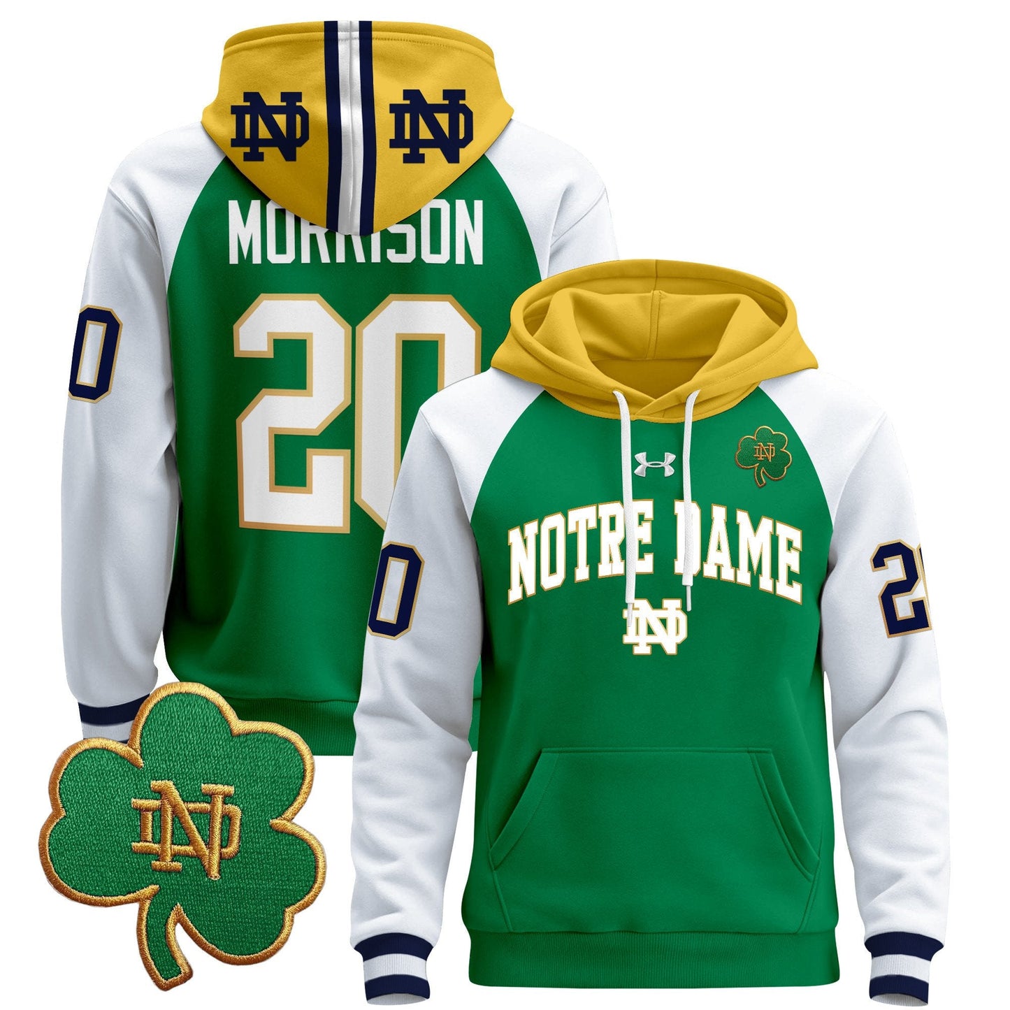 Notre Dame Fighting Irish 2024 Pullover Hoodie V2