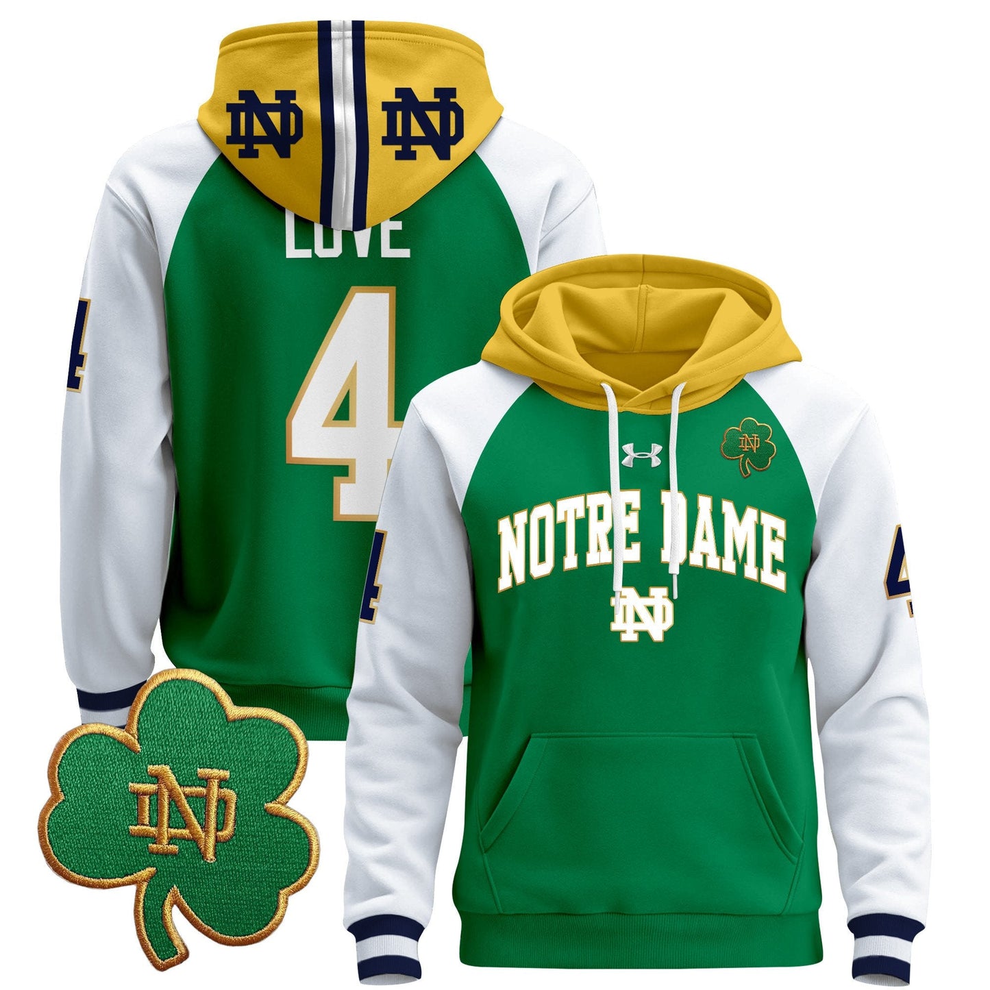 Notre Dame Fighting Irish 2024 Pullover Hoodie V2