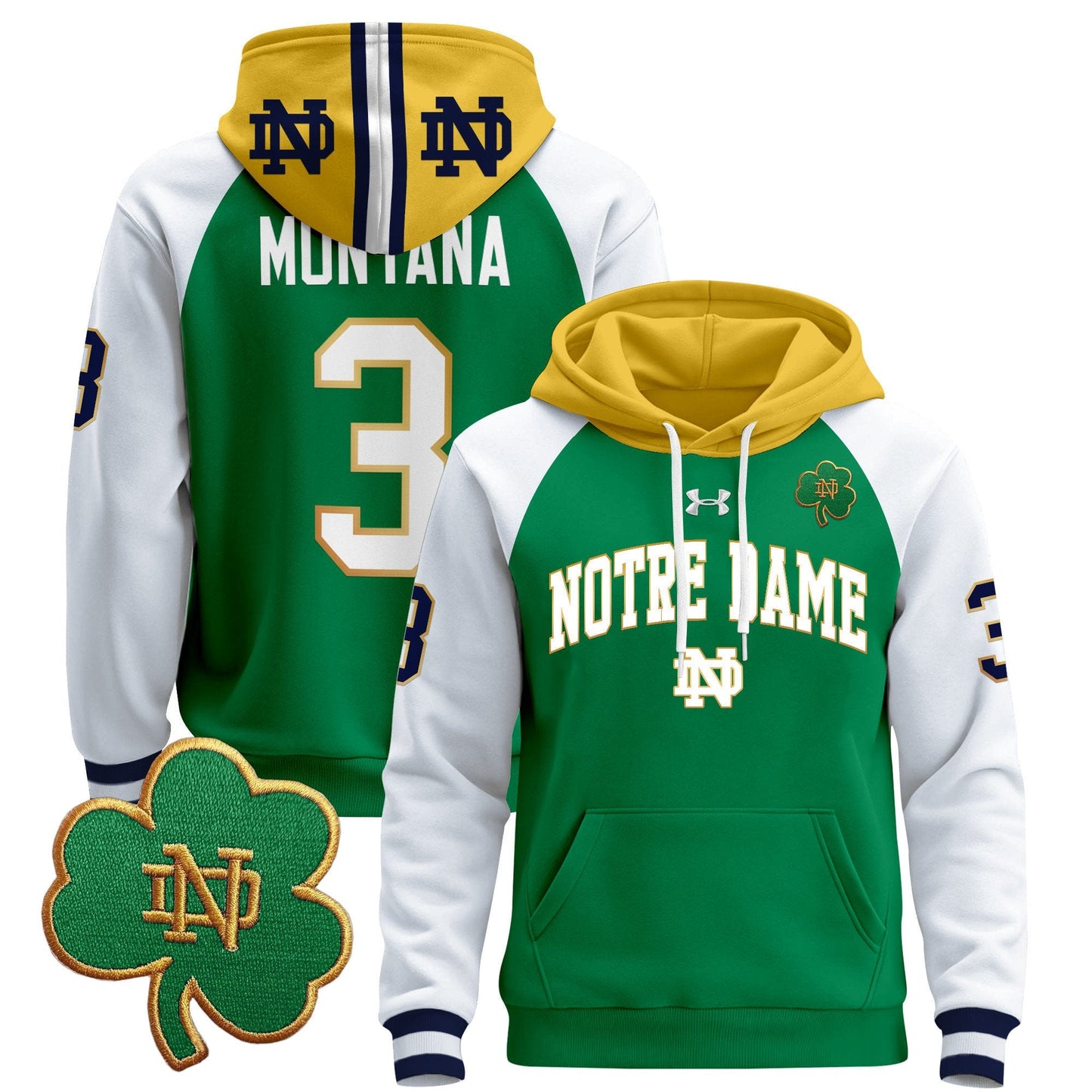 Notre Dame Fighting Irish 2024 Pullover Hoodie V2