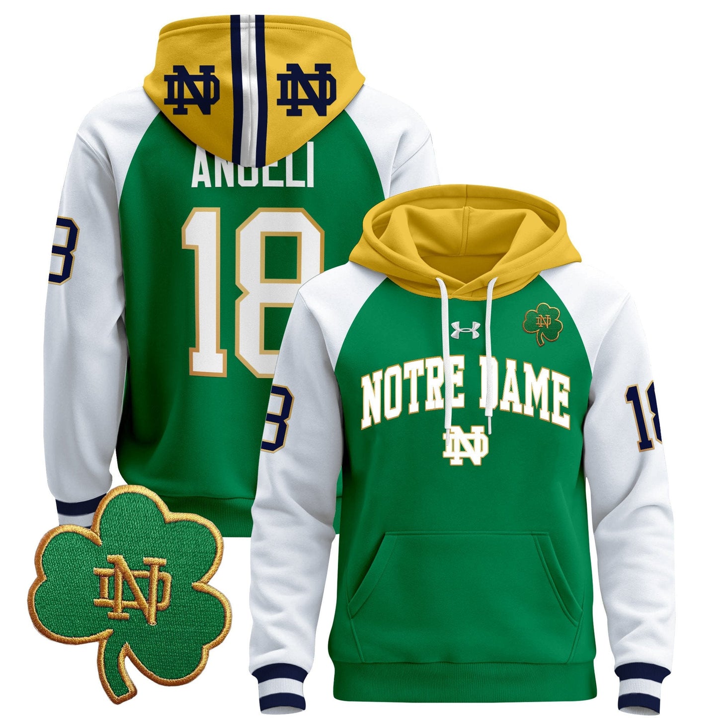 Notre Dame Fighting Irish 2024 Pullover Hoodie V2
