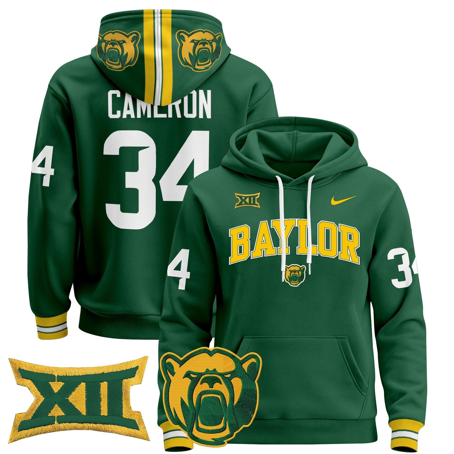 Baylor Bears 2024 Pullover Hoodie V2