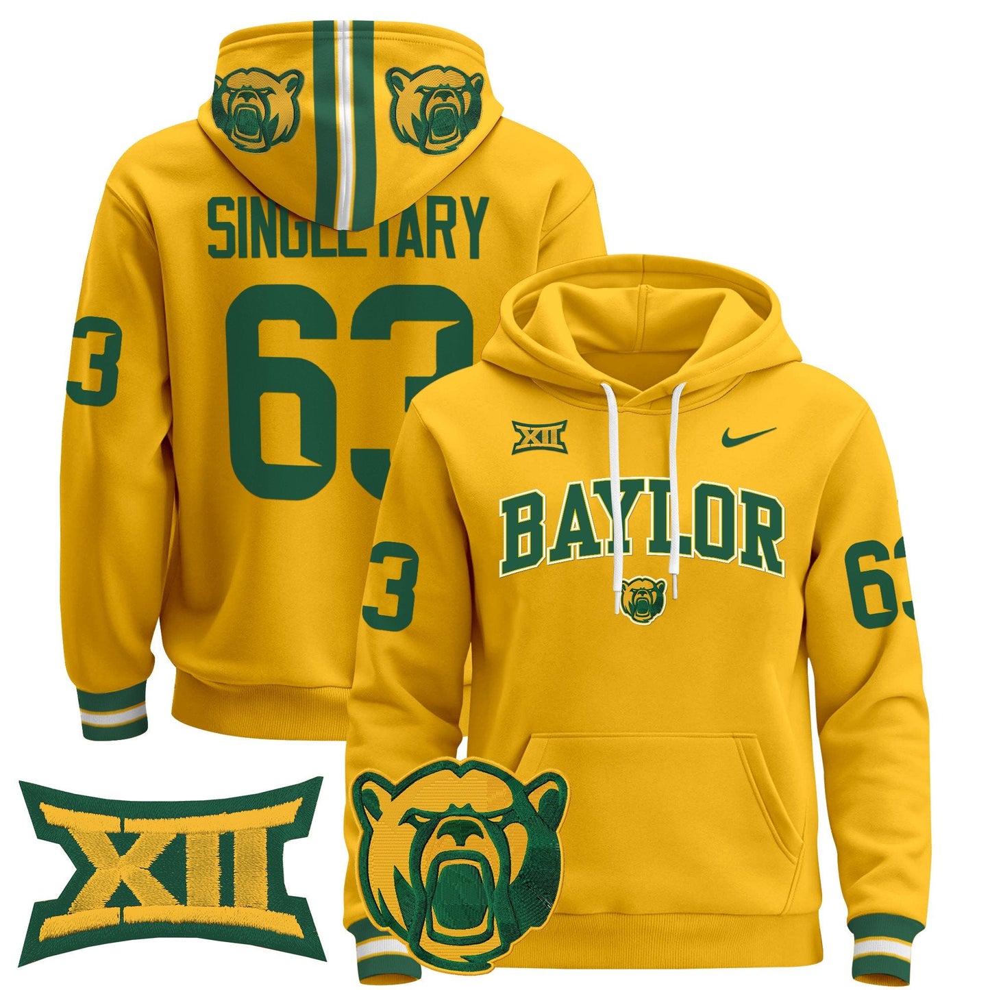 Baylor Bears 2024 Pullover Hoodie V2