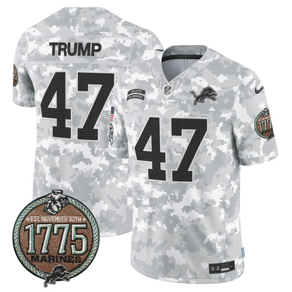 DET 2024 Salute to Service Establishment Year Patch Vapor Limited Jersey - All Stitched