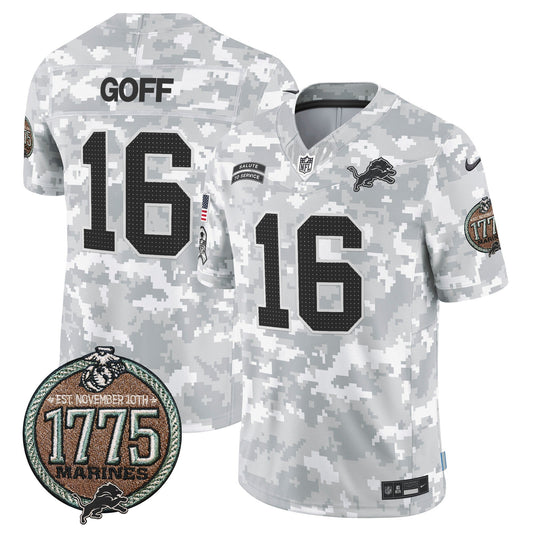 DET 2024 Salute to Service Establishment Year Patch Vapor Limited Jersey - All Stitched