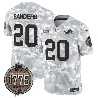 DET 2024 Salute to Service Establishment Year Patch Vapor Limited Jersey - All Stitched