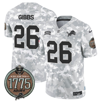 DET 2024 Salute to Service Establishment Year Patch Vapor Limited Jersey - All Stitched