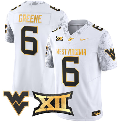 West Virginia Mountaineers 2024 Gold Vapor Limited Jersey - All Stitched