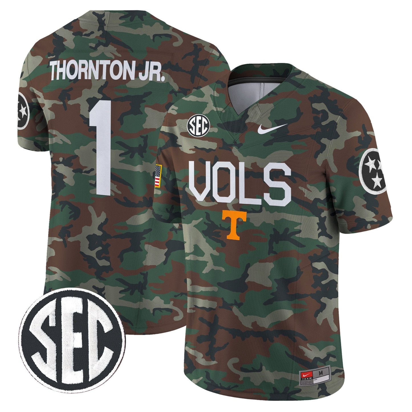 Tennessee Volunteers 2024 Military Vapor Limited Jersey - All Stitched