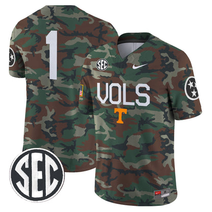 Tennessee Volunteers 2024 Military Vapor Limited Jersey - All Stitched