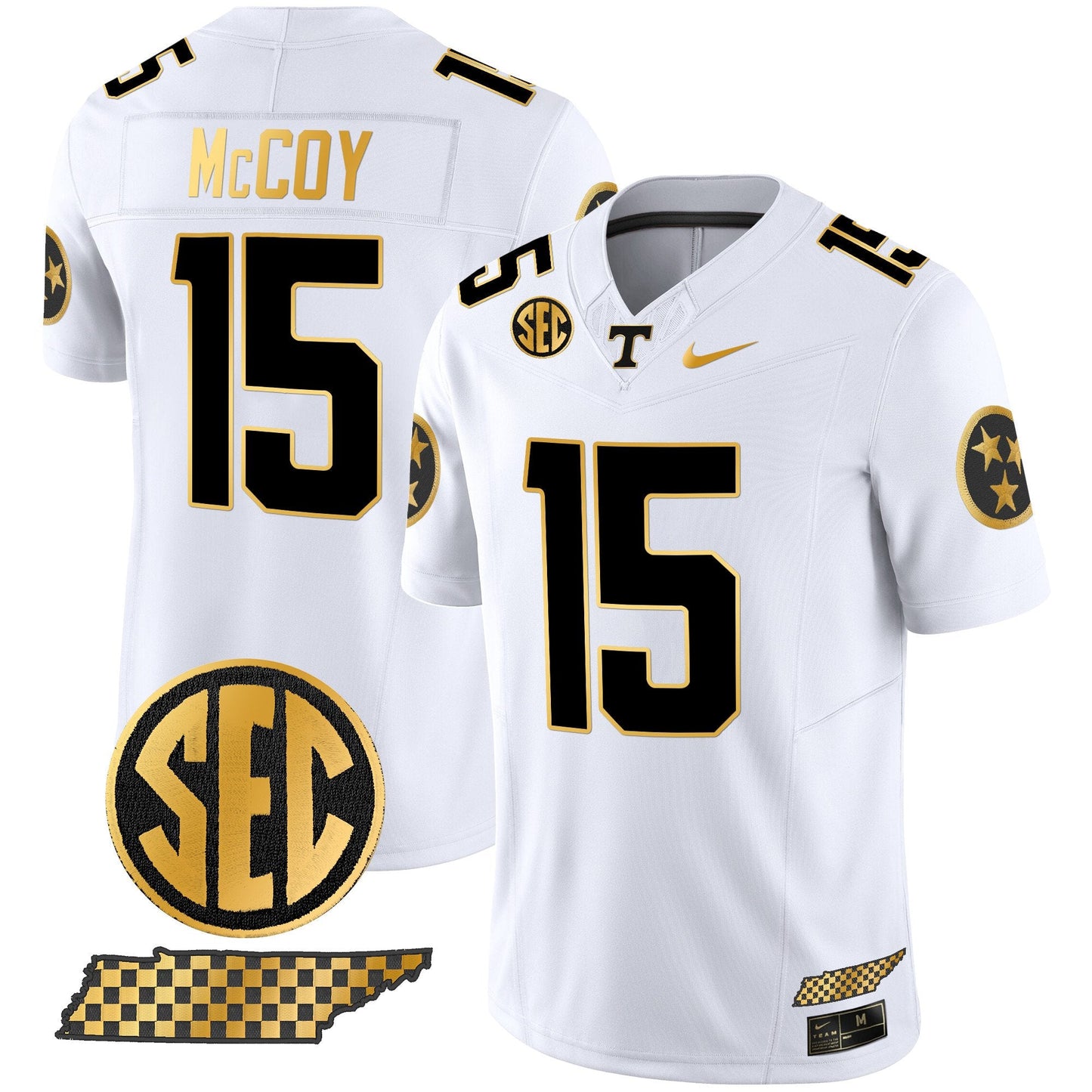 Tennessee Volunteers 2024 Gold Vapor Limited Jersey V2 - All Stitched