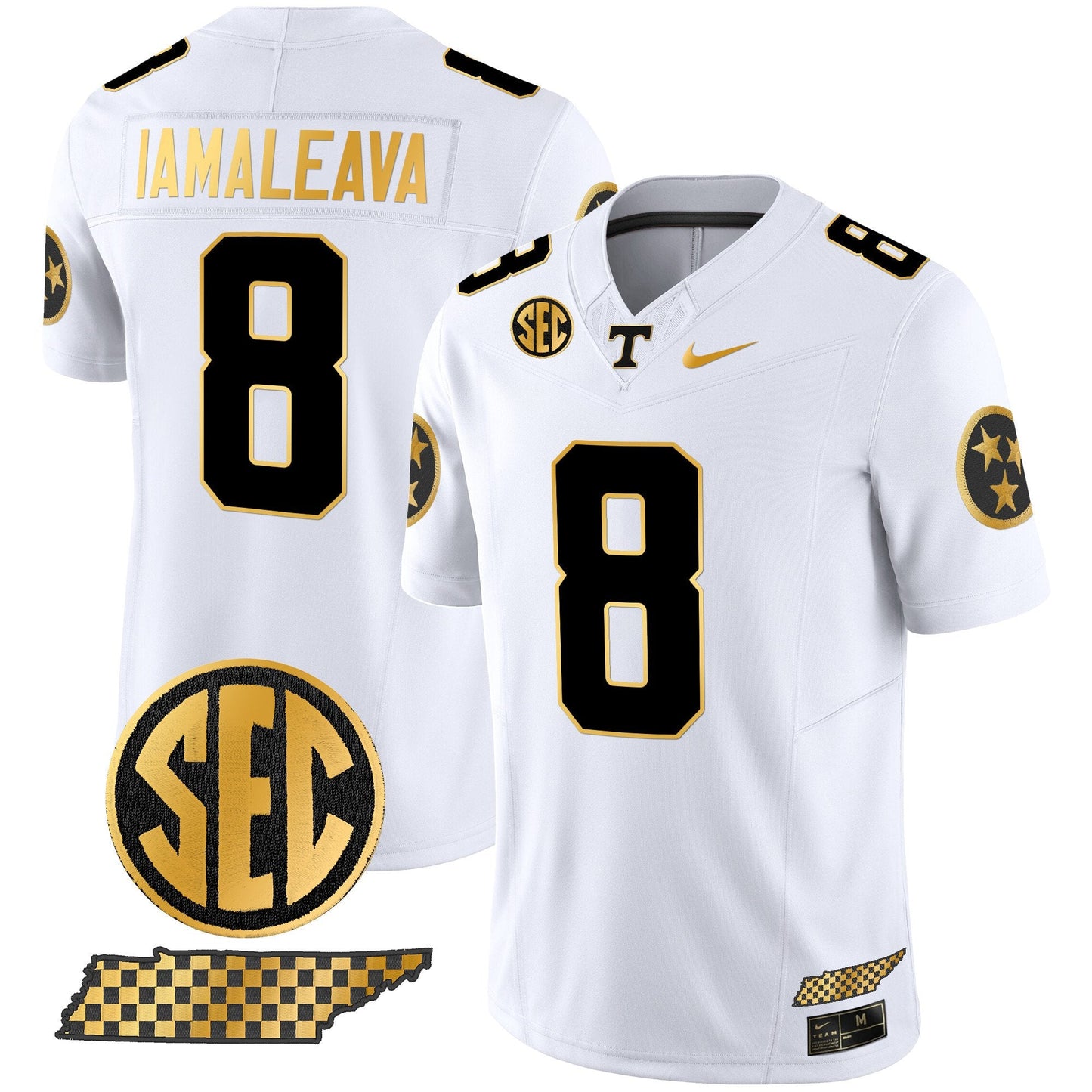 Tennessee Volunteers 2024 Gold Vapor Limited Jersey V2 - All Stitched