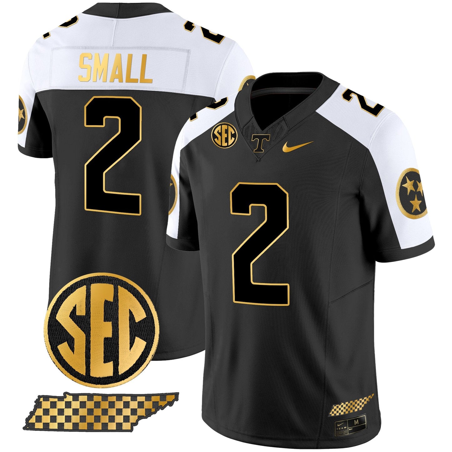 Tennessee Volunteers 2024 Gold Vapor Limited Jersey V2 - All Stitched
