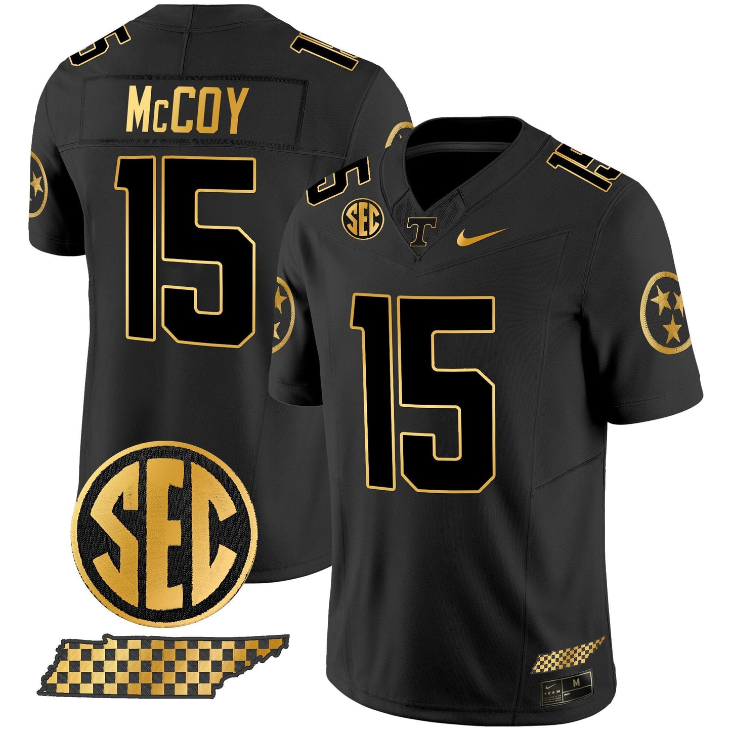 Tennessee Volunteers 2024 Gold Vapor Limited Jersey V2 - All Stitched