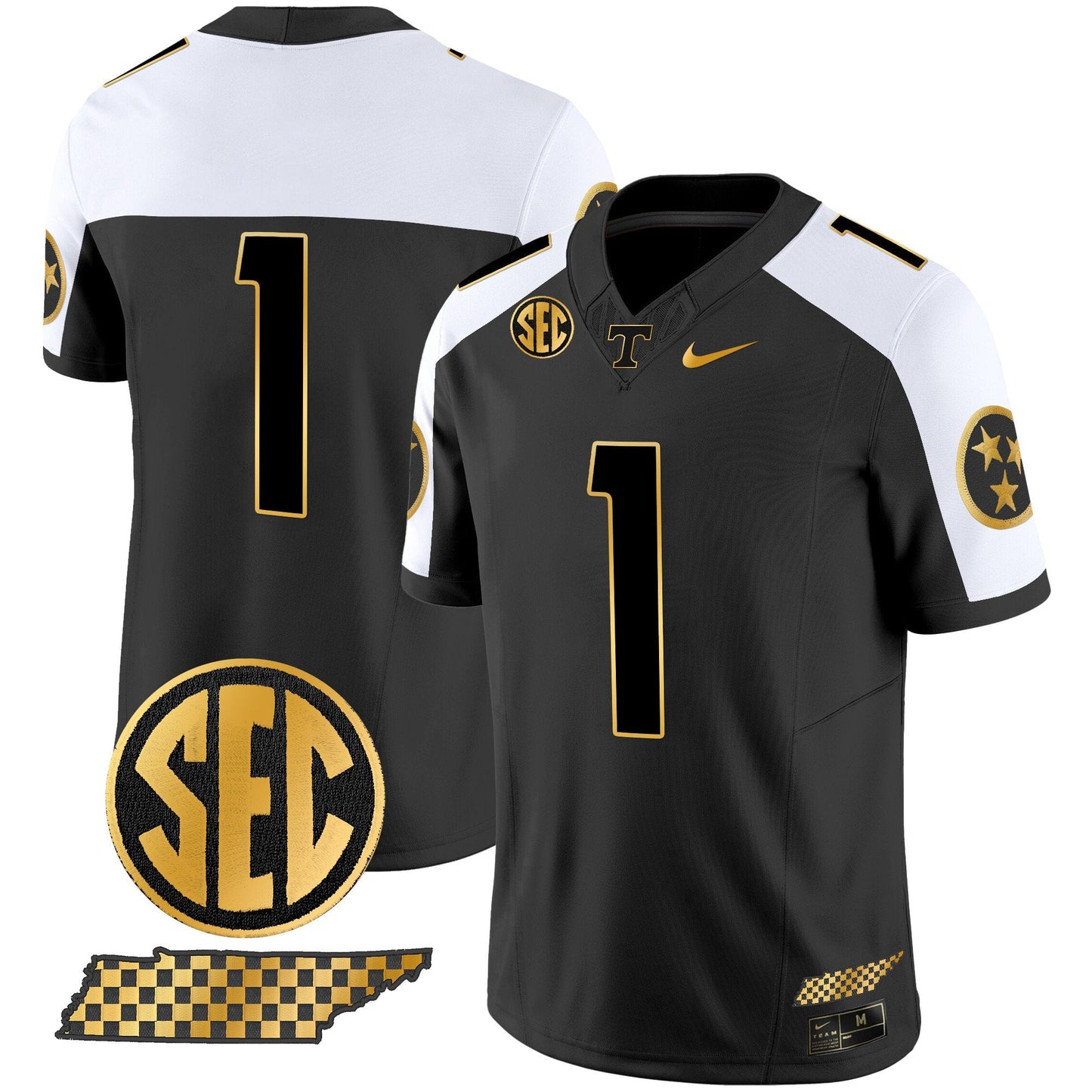 Tennessee Volunteers 2024 Gold Vapor Limited Jersey V2 - All Stitched