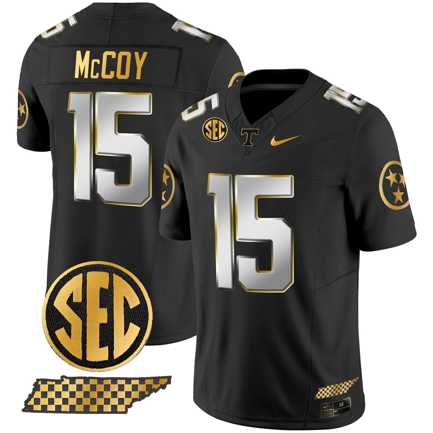 Tennessee Volunteers 2024 Gold Vapor Limited Jersey V2 - All Stitched