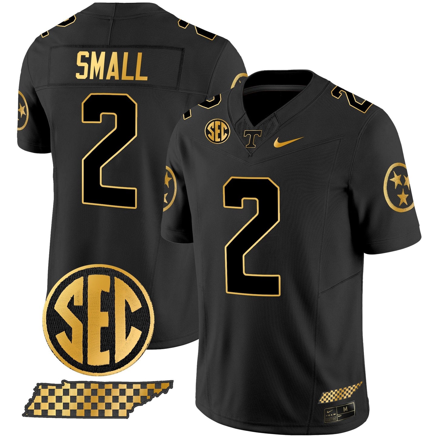 Tennessee Volunteers 2024 Gold Vapor Limited Jersey V2 - All Stitched
