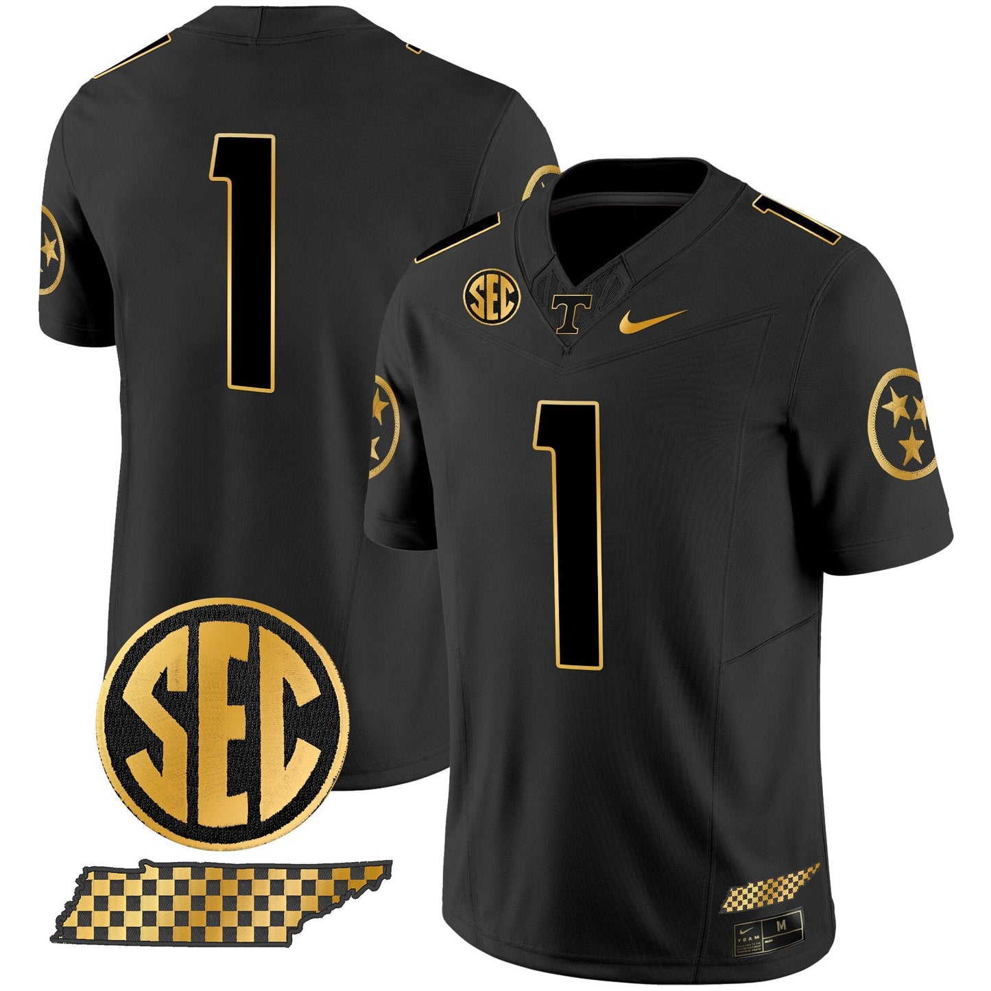 Tennessee Volunteers 2024 Gold Vapor Limited Jersey V2 - All Stitched