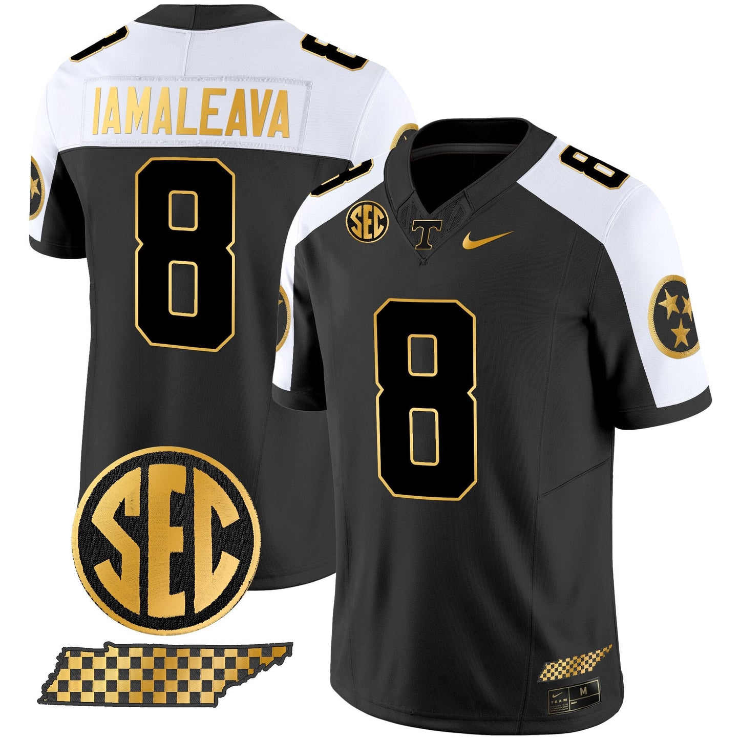 Tennessee Volunteers 2024 Gold Vapor Limited Jersey V2 - All Stitched