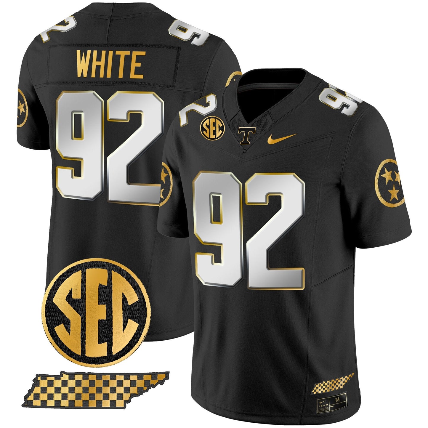 Tennessee Volunteers 2024 Gold Vapor Limited Jersey V2 - All Stitched