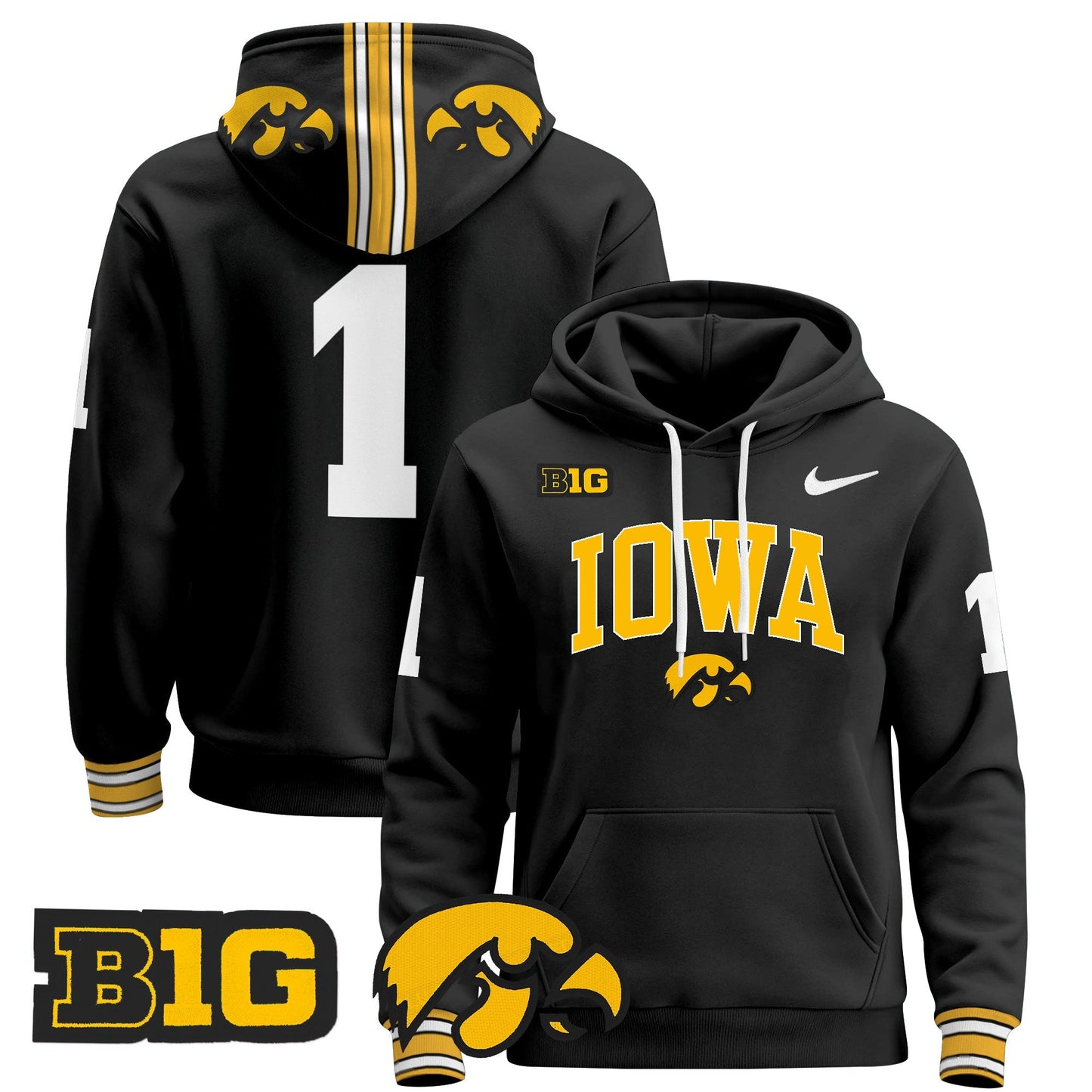 Iowa Hawkeyes 2024 Pullover Hoodie V2
