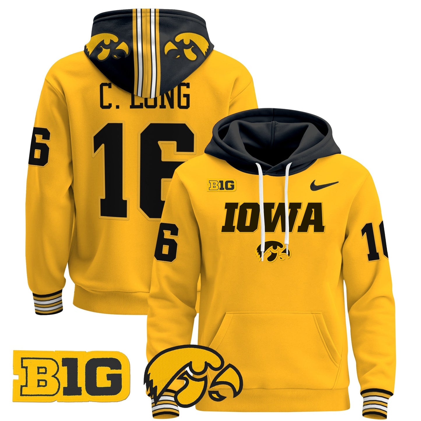 Iowa Hawkeyes 2024 Pullover Hoodie V3