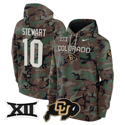 Colorado Buffaloes 2024 Military Fleece Pullover Hoodie