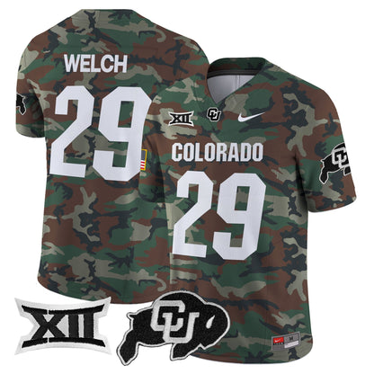 Colorado Buffaloes 2024 Military Vapor Limited Jersey - All Stitched