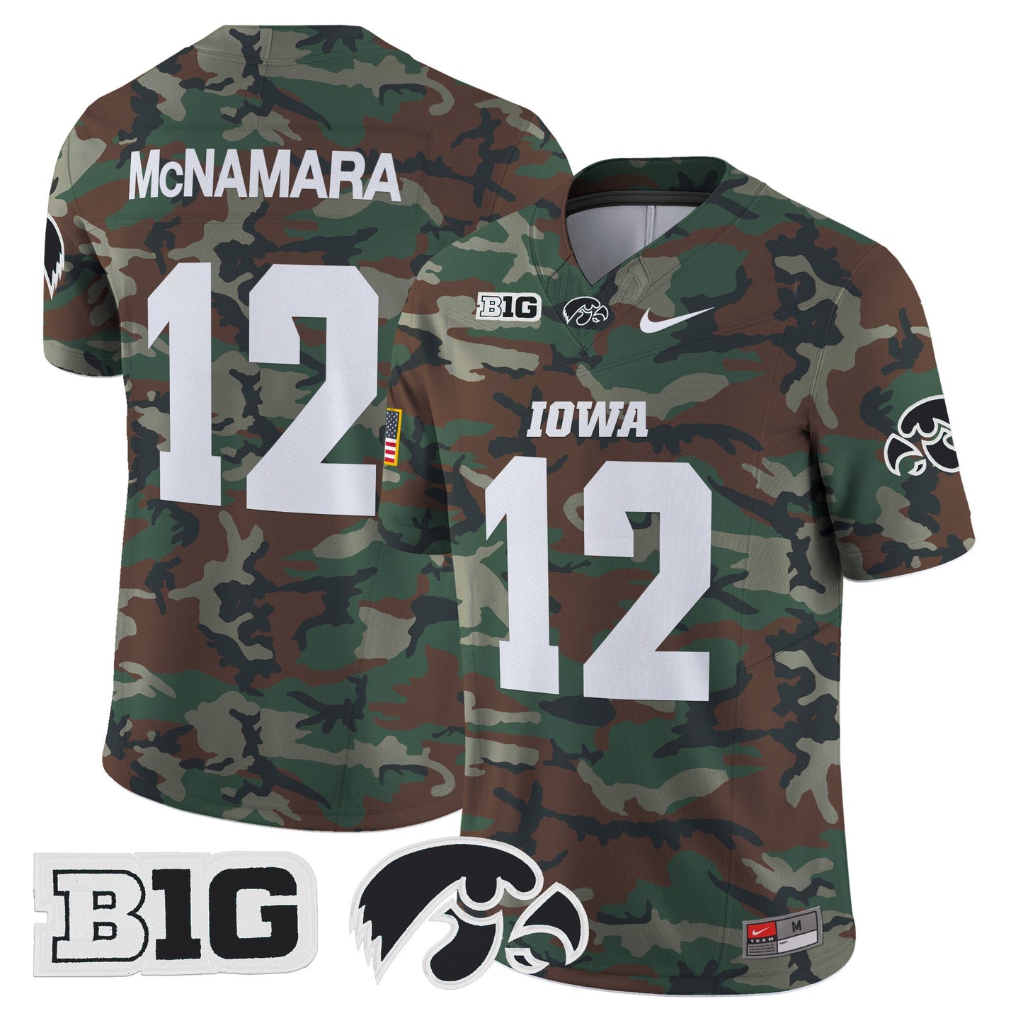 Iowa Hawkeyes 2024 Military Vapor Limited Jersey - All Stitched