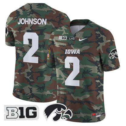 Iowa Hawkeyes 2024 Military Vapor Limited Jersey - All Stitched