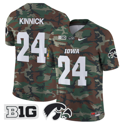 Iowa Hawkeyes 2024 Military Vapor Limited Jersey - All Stitched