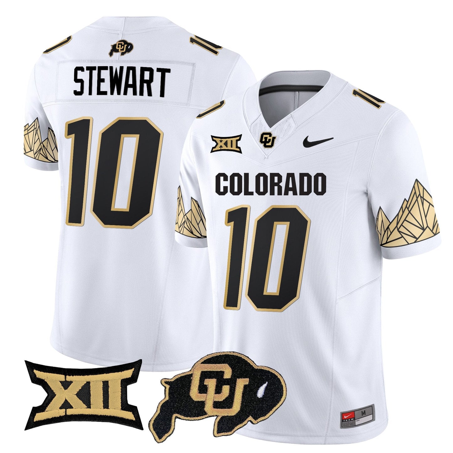 Colorado Buffaloes Vapor Limited Jersey V4 - Big 12 XII Patch - All Stitched