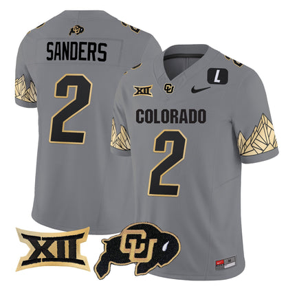 Colorado Buffaloes Vapor Limited Jersey V4 - Big 12 XII Patch - All Stitched