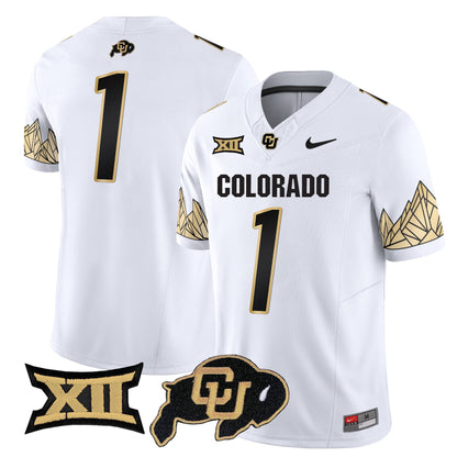 Colorado Buffaloes Vapor Limited Jersey V4 - Big 12 XII Patch - All Stitched