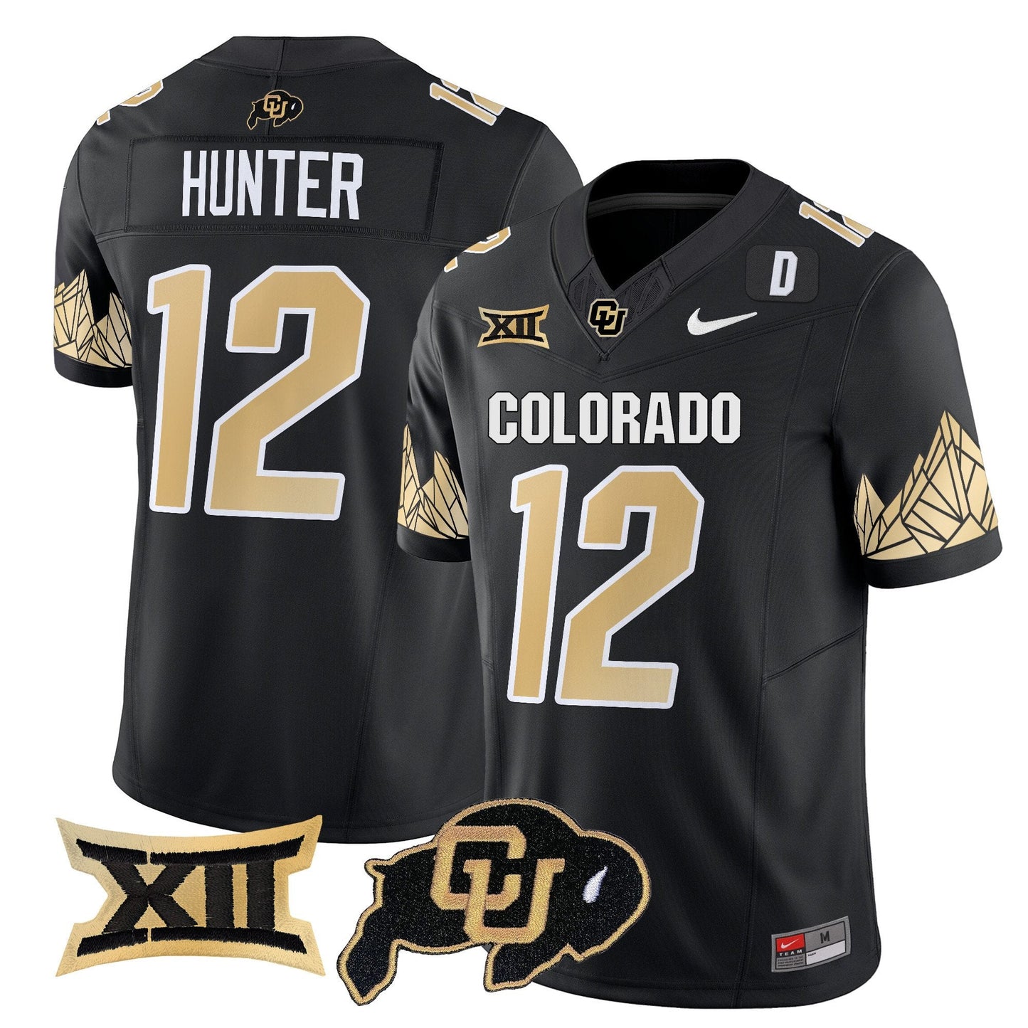 Colorado Buffaloes Vapor Limited Jersey V4 - Big 12 XII Patch - All Stitched