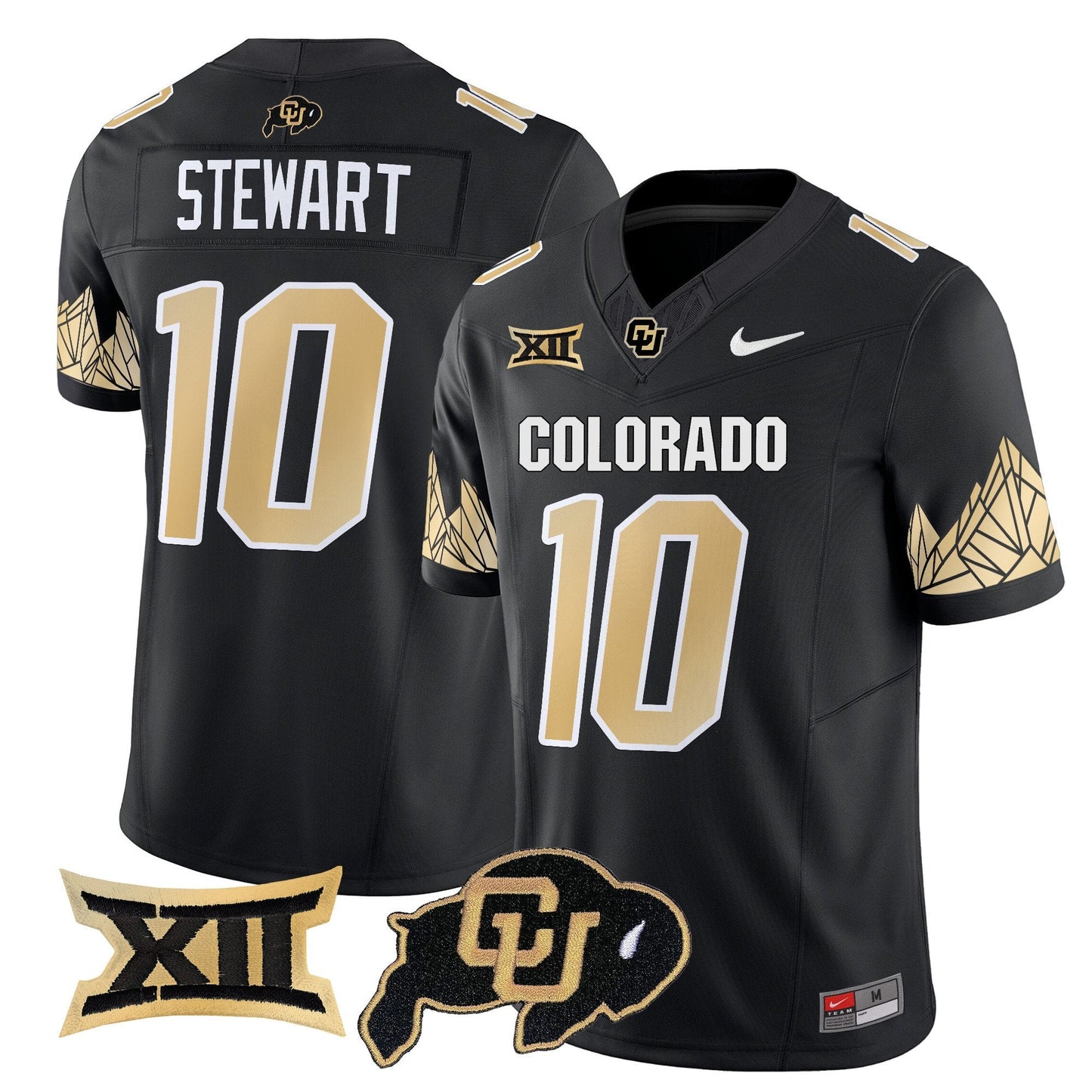 Colorado Buffaloes Vapor Limited Jersey V4 - Big 12 XII Patch - All Stitched