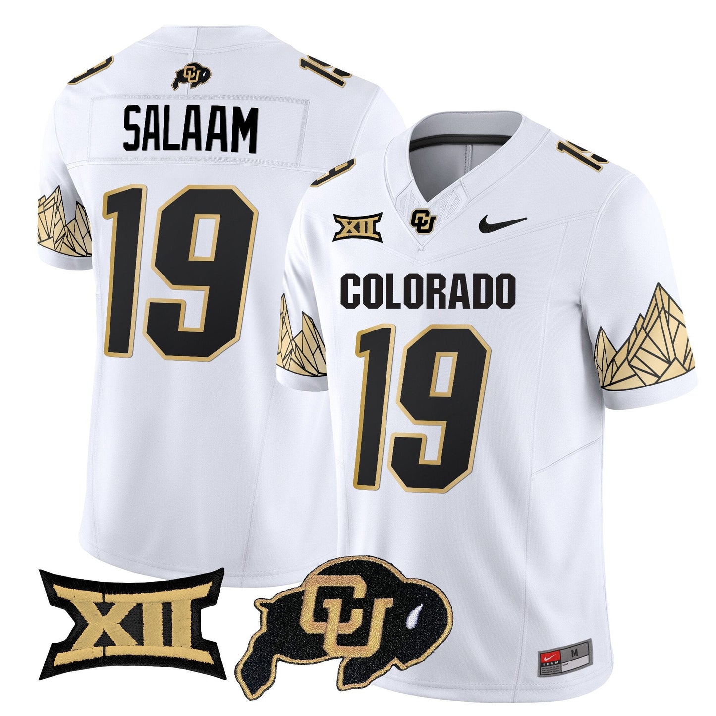 Colorado Buffaloes Vapor Limited Jersey V4 - Big 12 XII Patch - All Stitched