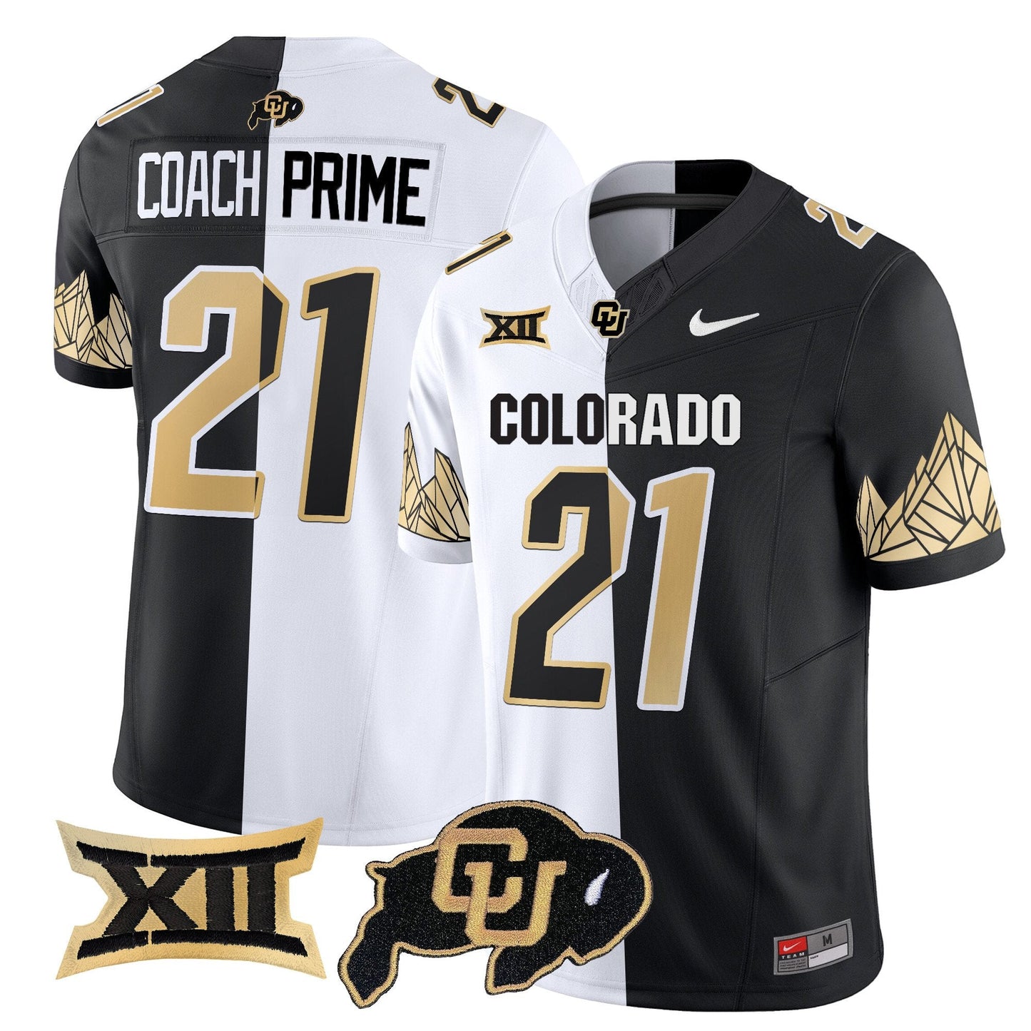 Colorado Buffaloes Vapor Limited Jersey V4 - Big 12 XII Patch - All Stitched